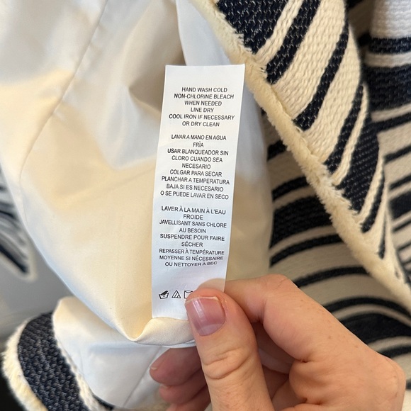 Kensie Women's Navy and White Striped Blazer - Picture 4 of 5